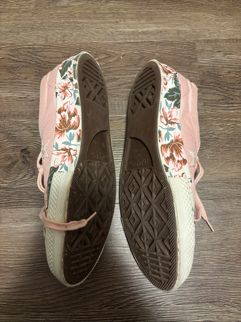 pink floral converse
